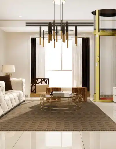 Vacuum lift installation in a United Arab Emirates residence - Nibav Lifts